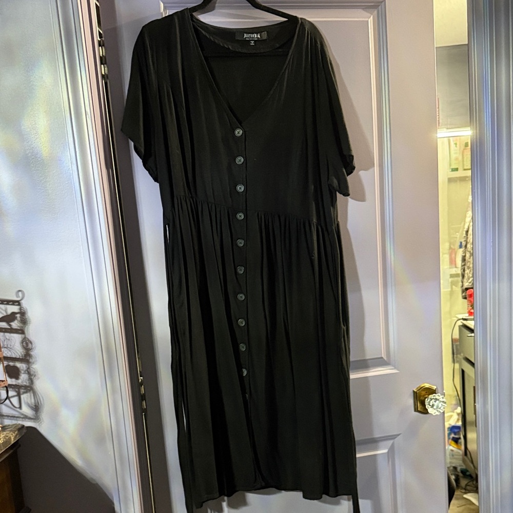 Rowan Linen Button Up Midi Dress